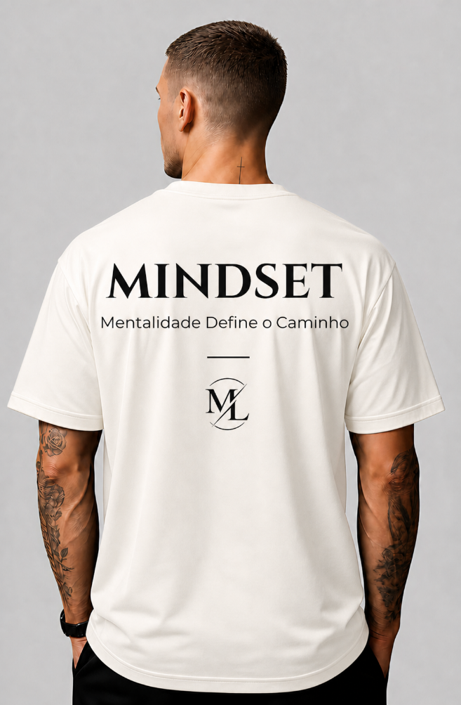 Camiseta Mindset Off-white Streetwear Padrão