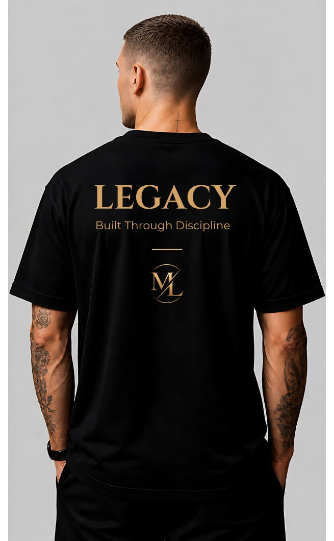 Camiseta Legacy Preta Streetwear Padrão
